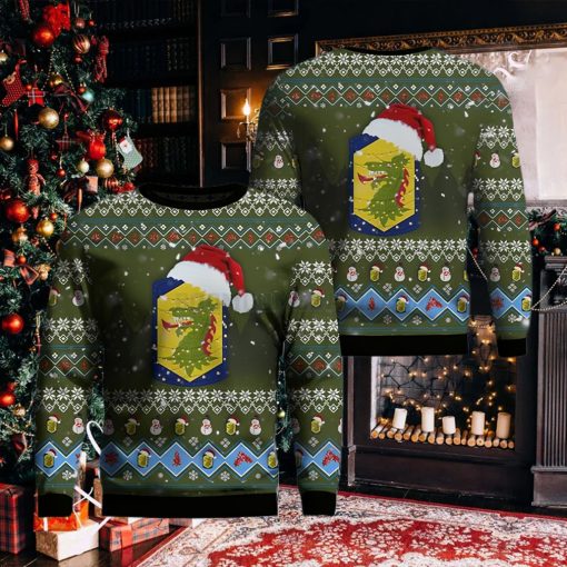 Illinois Army National Guard 404th Maneuver Enhancement Brigade Ugly Christmas Sweater