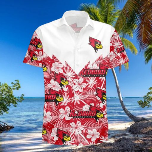 Illinois Chicago Flames 3D Hawaiian Shirt Tropical Seamless NCAA Summer Beach For Fans Gift