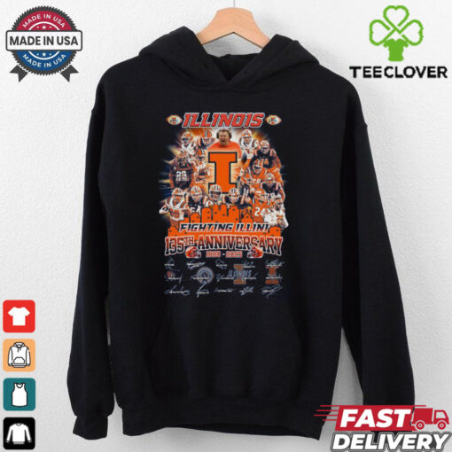 Illinois Fighting Illini 135th Anniversary 1890 2025 Football History  Fan Favorite T Shirt