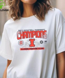 Illinois Fighting Illini 2024 Big 10 Men's Basketball Tournament Champions T Shirt
