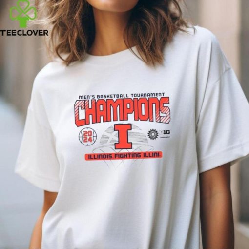Illinois Fighting Illini 2024 Big 10 Men’s Basketball Tournament Champions T Shirt