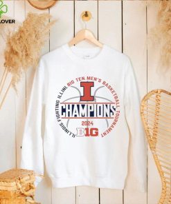 Illinois Fighting Illini 2024 Big 10 Tournament Champ Circle hoodie, sweater, longsleeve, shirt v-neck, t-shirt