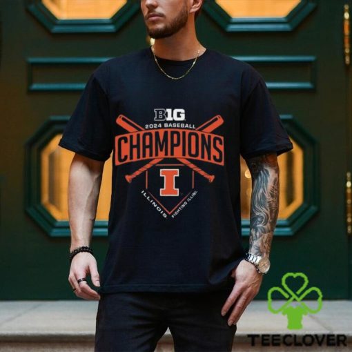 Illinois Fighting Illini 2024 Big Ten Baseball Regular Season Champions T Shirt