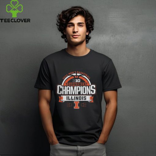 Illinois Fighting Illini 2024 Big Ten Men’s Basketball Conference Tournament Champions T Shirt