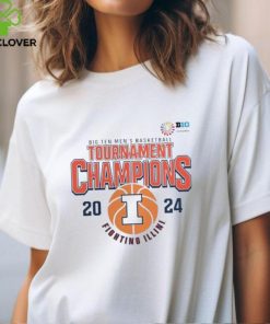 Illinois Fighting Illini 2024 Big Ten Men’s Basketball Conference Tournament Champions T Shirt