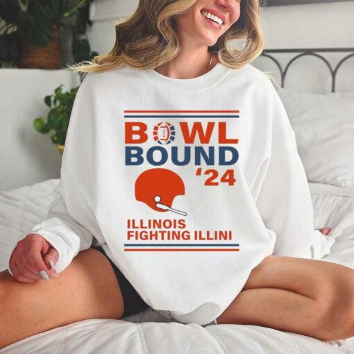 Illinois Fighting Illini 2024 Bowl Bound Helmet Shirt