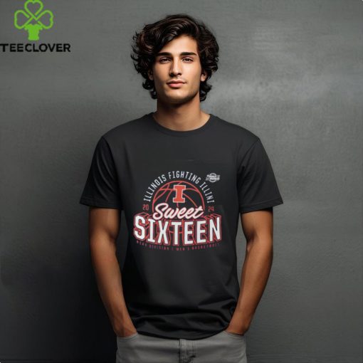 Illinois Fighting Illini 2024 NCAA Men’s Basketball Tournament March Madness Sweet Sixteen Defensive Stance T Shirt