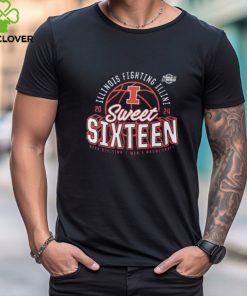 Illinois Fighting Illini 2024 NCAA Men's Basketball Tournament March Madness Sweet Sixteen Defensive Stance T Shirt
