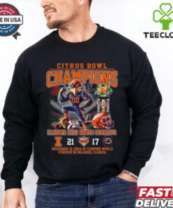 Illinois Fighting Illini Beat South Carolina 21 17 Citrus Bowl Champions Dec 31 2024 Mascot Shirt