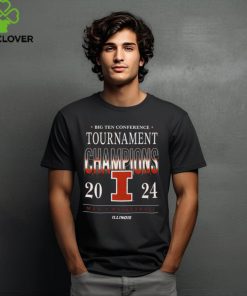 Illinois Fighting Illini Big Ten Conference Tournament Champions 2024 Men'S Basketball Shirts