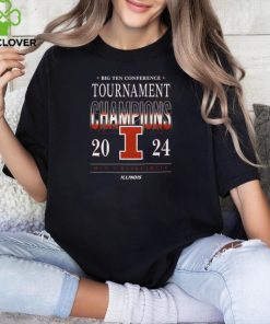 Illinois Fighting Illini Big Ten Conference Tournament Champions 2024 Men'S Basketball Shirts