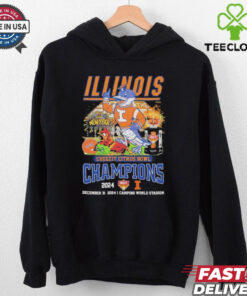 Illinois Fighting Illini Cheezit Citrus Bowl Champions 2024 Mascot T Shirts Fan Favorite