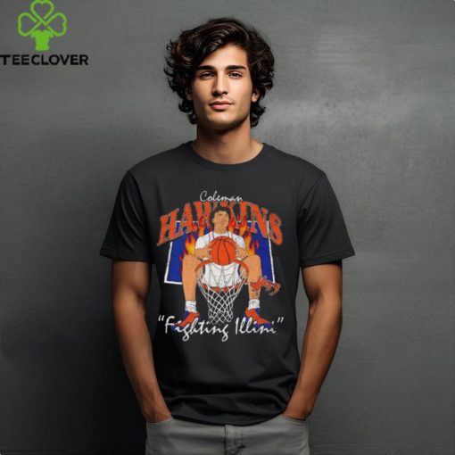 Illinois Fighting Illini Coleman Hawkins 33 Cartoon Shirts