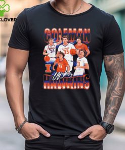 Illinois Fighting Illini Coleman Hawkins 33 signature retro shirt
