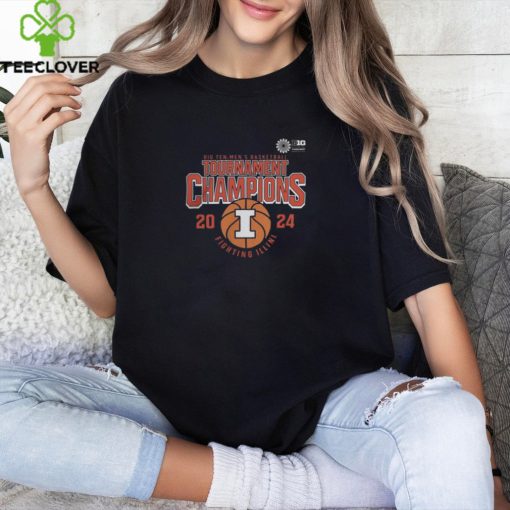 Illinois Fighting Illini Fanatics Branded 2024 Big Ten Men’s Basketball Conference Tournament Champions T Shirt