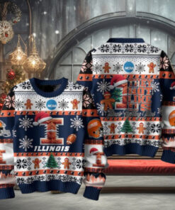 Illinois Fighting Illini Football They Not Like Us Christmas Ugly Sweater