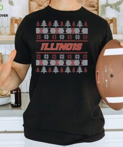 Illinois Fighting Illini Holiday Christmas Tree T Shirt