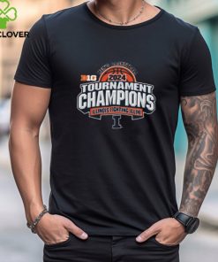 Illinois Fighting Illini Men's Basketball B1G Tournament Championship 2024 T Shirt