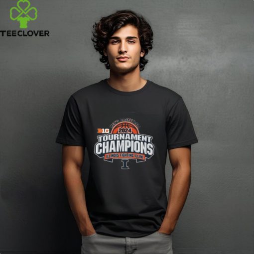 Illinois Fighting Illini Men's Basketball B1G Tournament Championship 2024 T Shirt