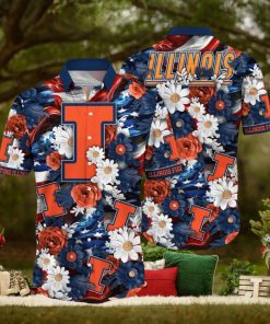 Illinois Fighting Illini NCAA3 Hawaii Shirt Independence Day