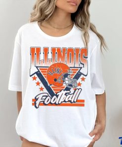 Illinois Fighting Illini Retro Football Helmet Shirt