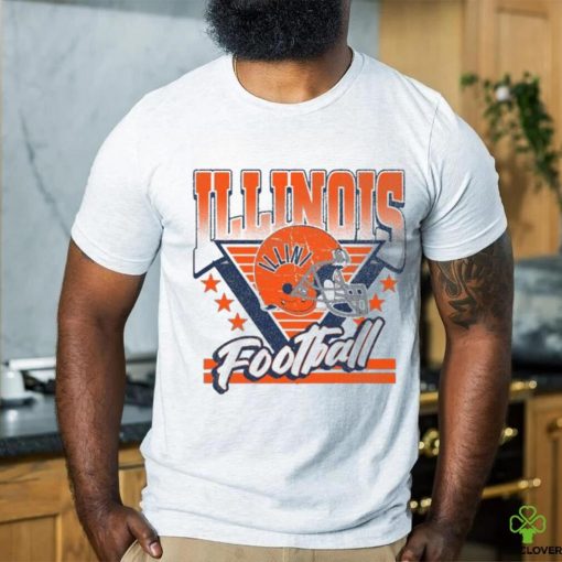 Illinois Fighting Illini Retro Football Helmet Shirt
