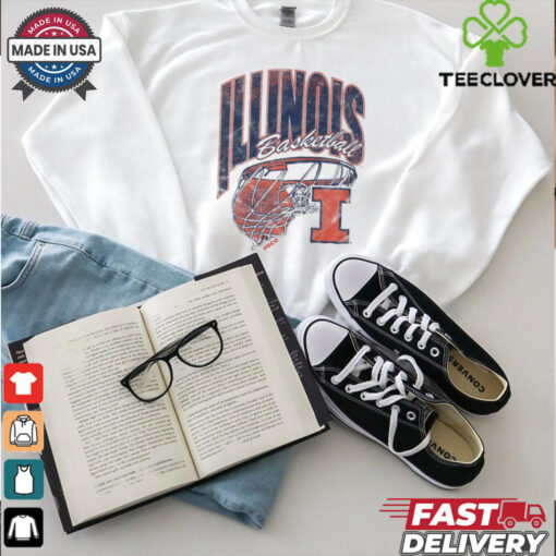 Illinois Fighting Illini Script Swish T Shirt