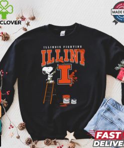 Illinois Fighting Illini Snoopy Painting Shirt 3 Illinois Fighting Illini Snoopy Painting Shirt