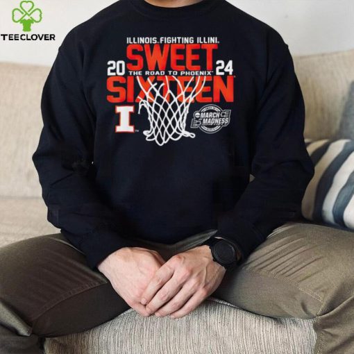 Illinois Fighting Illini Sweet 16 2024 March Madness Basketball hoodie, sweater, longsleeve, shirt v-neck, t-shirt