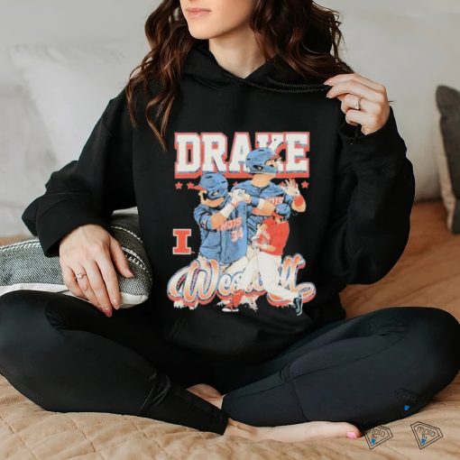 Illinois fighting illinI drake westcott 34 cartoon hoodie, sweater, longsleeve, shirt v-neck, t-shirt