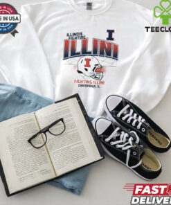 Illinois football helmet grid shirt 1 Illinois football helmet grid shirt