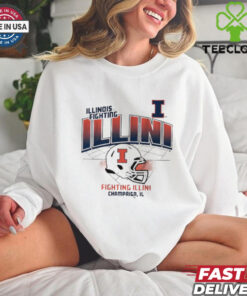 Illinois football helmet grid shirt 3 Illinois football helmet grid shirt