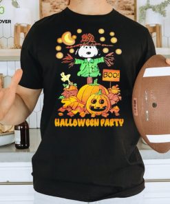 Pumpkin straw man Snoopy boo Halloween Party shirt