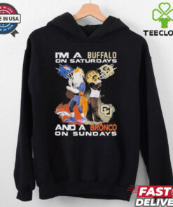 I’m A Buffalo On Saturdays And A Bronco On Sundays Shirt 2 I’m A Buffalo On Saturdays And A Bronco On Sundays Shirt