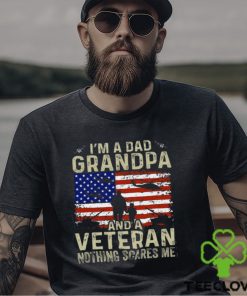 I'm A Dad Grandpa And Veteran Shirt Veterans day Vintage T Shirt