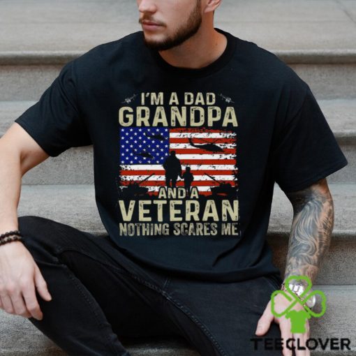 I’m A Dad Grandpa And Veteran Shirt Veterans day Vintage T Shirt