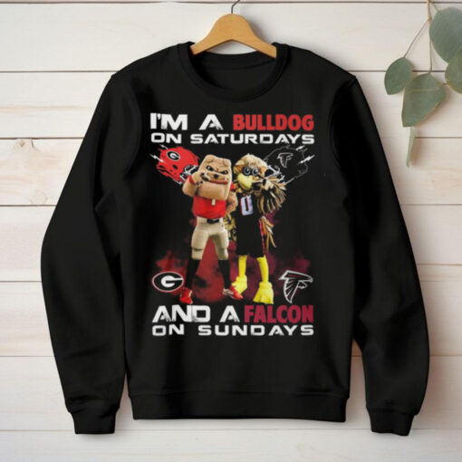 I’m A Georgia Bulldogs On Saturdays And A Atlanta Falcons On Sundays T Shirt