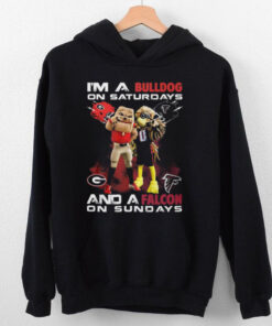 I’m A Georgia Bulldogs On Saturdays And A Atlanta Falcons On Sundays T Shirt
