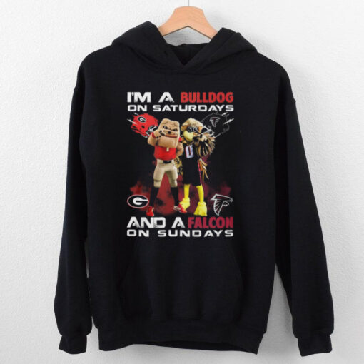 I’m A Georgia Bulldogs On Saturdays And A Atlanta Falcons On Sundays T Shirt
