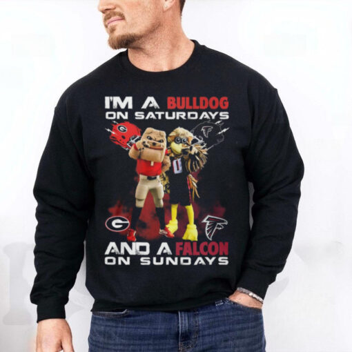 I’m A Georgia Bulldogs On Saturdays And A Atlanta Falcons On Sundays T Shirt