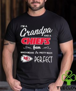 I’m A Grandpa And A Kansas City Chiefs Pretty Much Perfect Shirt