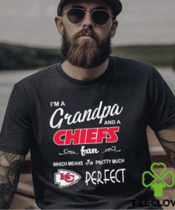 I’m A Grandpa And A Kansas City Chiefs Pretty Much Perfect Shirt