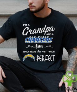 I’m A Grandpa And A Los Angeles Chargers Pretty Much Perfect Shirt