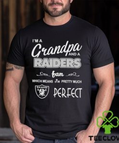 I’m A Grandpa And A Oakland Raiders Pretty Much Perfect Shirt