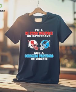 I’m A Nc State Wolfpack On Saturdays And A Carolina Panthers On Sundays 2023 shirt 3 I’m A Nc State Wolfpack On Saturdays And A Carolina Panthers On Sundays 2023 shirt