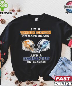 I’m A Tennessee Volunteer On Saturdays And A Tennessee Titans On Sundays Helmet Shirt
