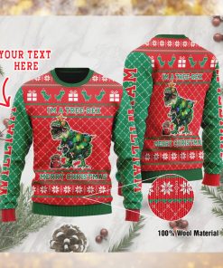 I'm A Tree rex Merry Christmas Dinosaur Custom Ugly Sweater For T rex Lovers On Christmas Day