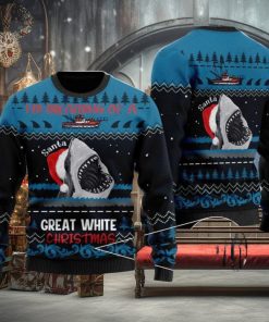 Im Dreaming Of A Great White Christmas Shark 3D Printed Ugly Christmas Sweater