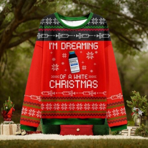 I’m Dreaming Of A White Christmas Nurse Ugly Christmas Sweater