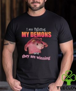 I'm Fighting My Demons And They Are Winning Rat T Shirt Unisex T Shirt